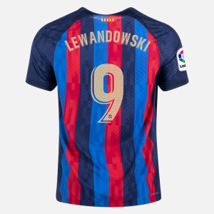 Matchtröjor Fotboll FC Barcelona Lewandowski 9 Hemma tröja 2022-2023 – Kortärmad